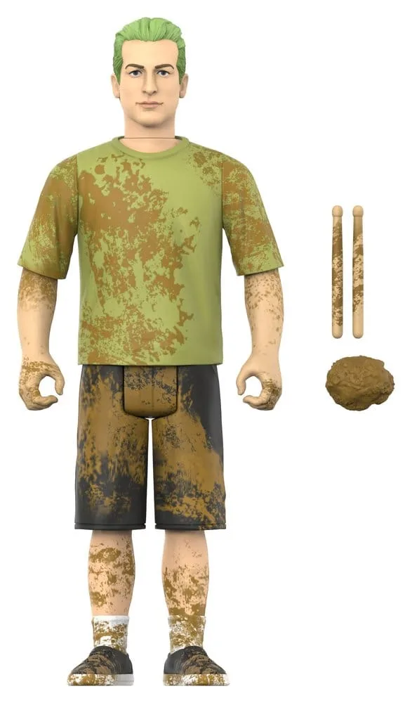 Green Day Action Figure – ReAction Tré Cool Mud Fight 10 cm 2
