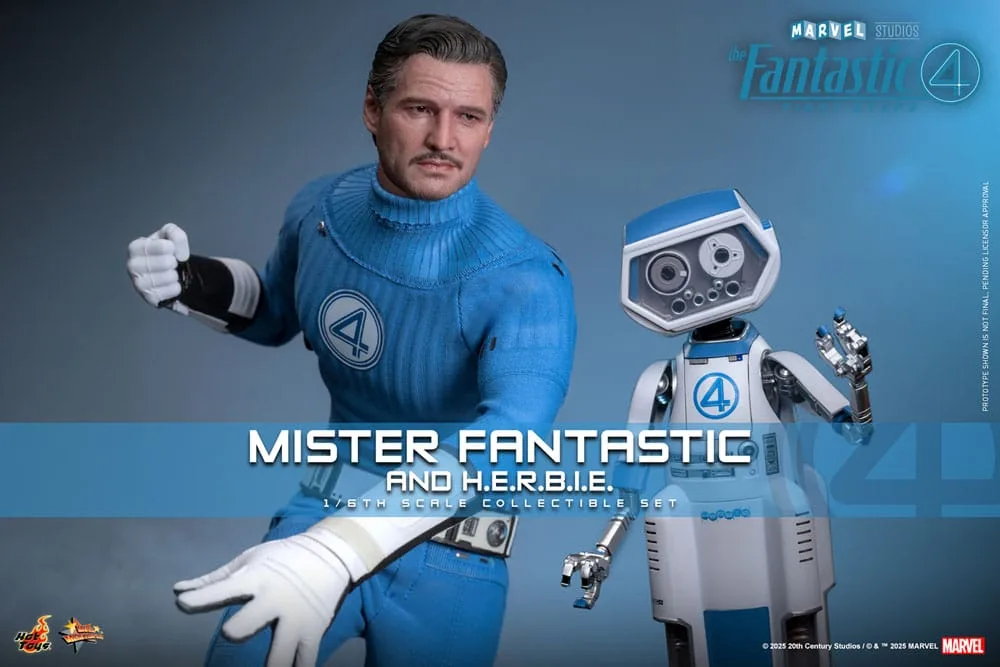 Fantastic Four Figure Set – Mister Fantastic and H.E.R.B.I.E. 30 cm 2