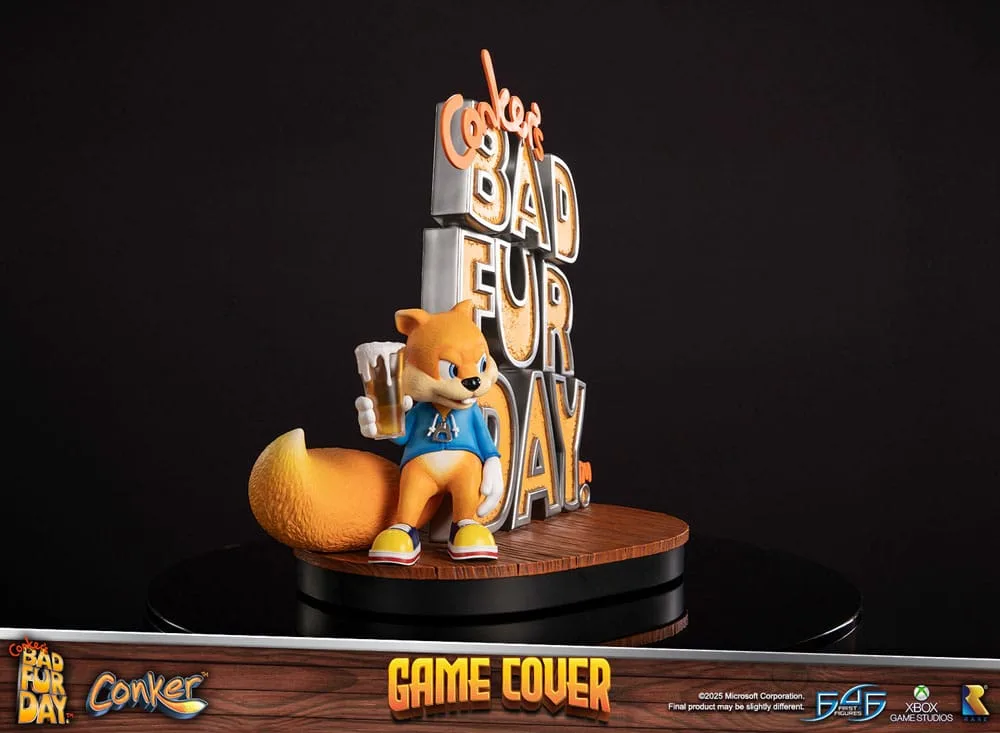 Conker’s Bad Fur Day Statue – Game Cover 45 cm 8