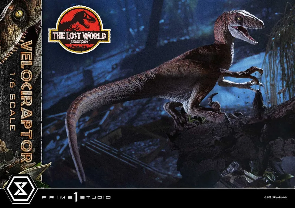 Jurassic Park II beeld – Tiger Stripe Velociraptor 1/6 41 cm 27