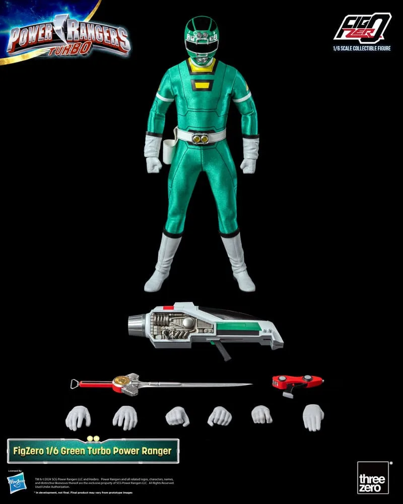Power Rangers Turbo Actionfigur – Green Ranger FigZero 30,7 cm 2