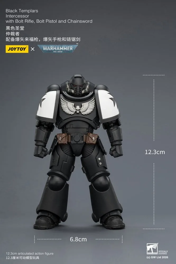 Warhammer 40,000 actiefiguur – Black Templars Intercessor 12,3 cm 10