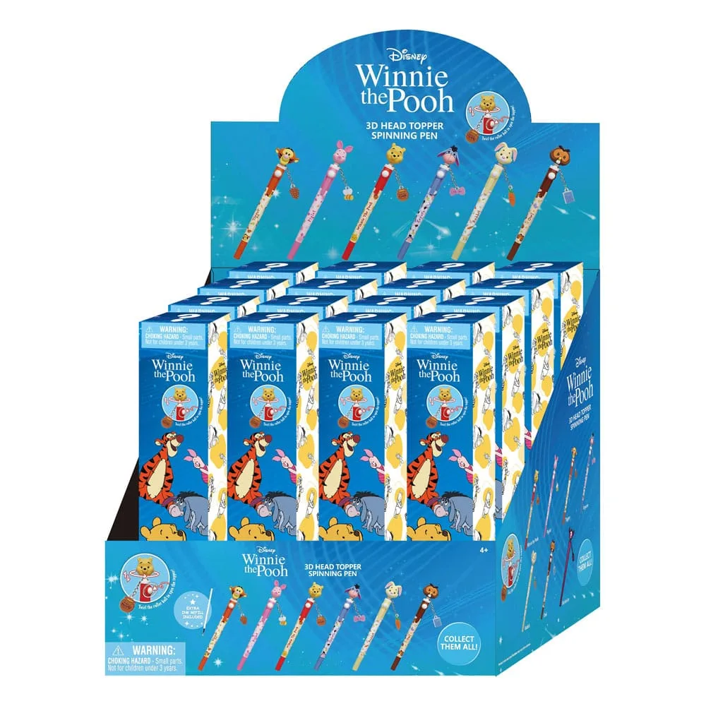 Winnie the Pooh Spinning Pen – 3D Head Topper Blind Box Display
