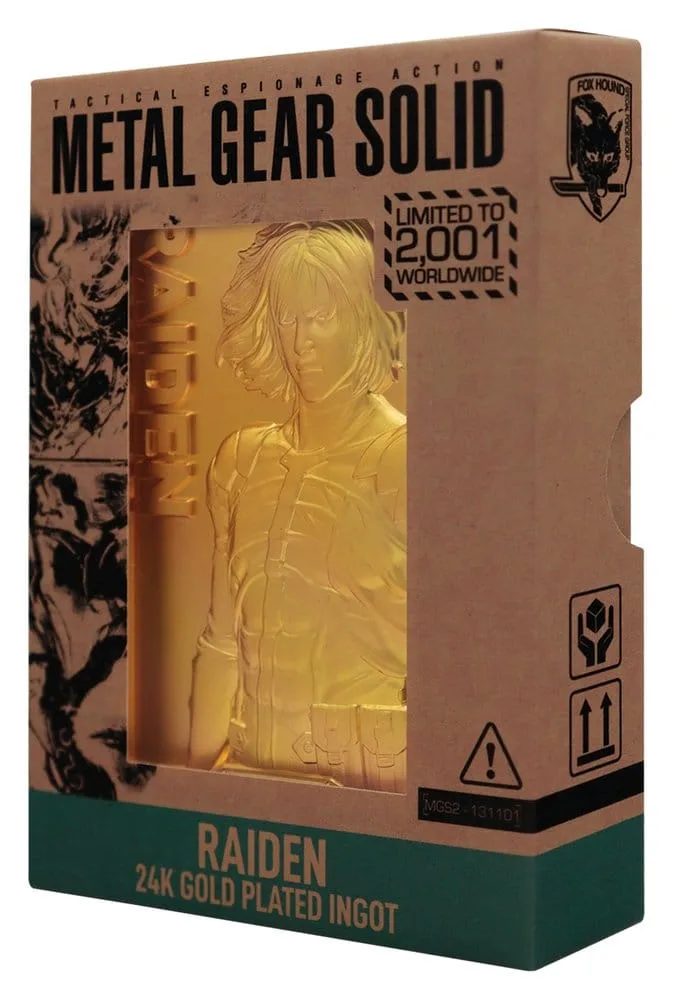 Metal Gear Solid 2 Ingot – Raiden 24k Gold Plated 2