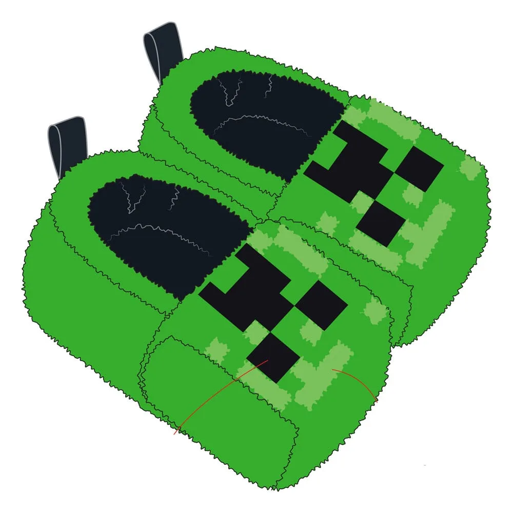 Minecraft Slippers – Officially Licensed S-M