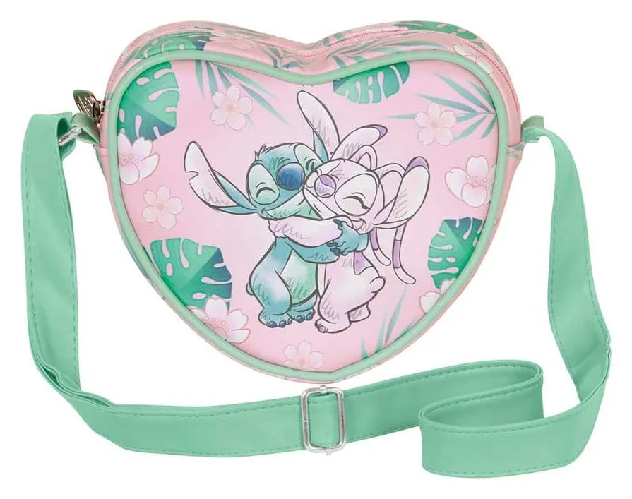 Lilo and Stitch Crossbody Bag – Pink Hug Heart 21 cm 2