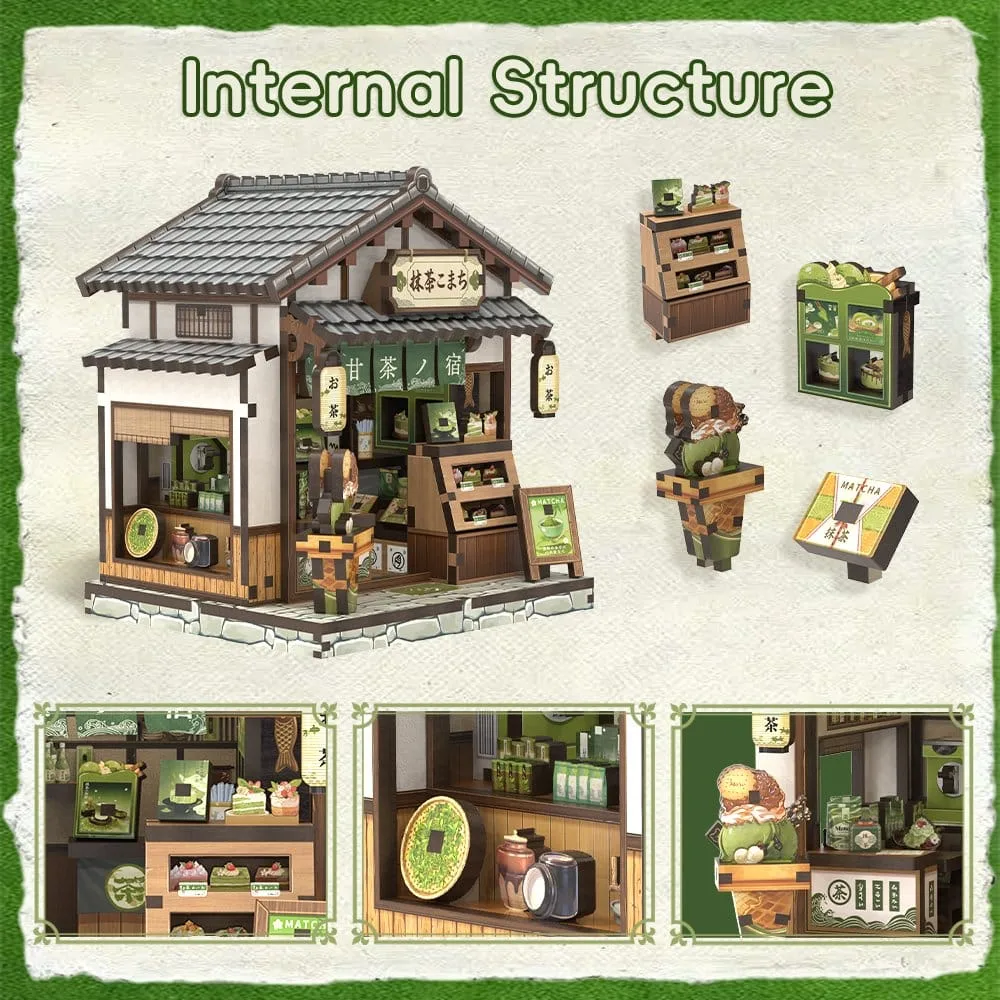 Miniature House Model Kit – Kyoto Matcha Cottage 11 x 9 cm 2