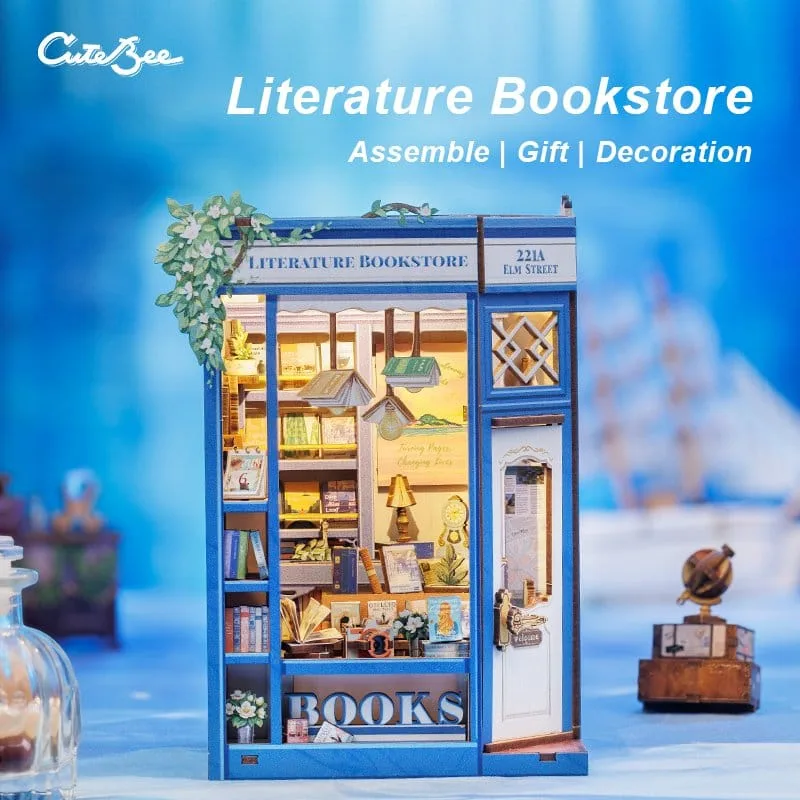 Literature Bookstore Book Nook – CuteBee 17 x 12 cm 7