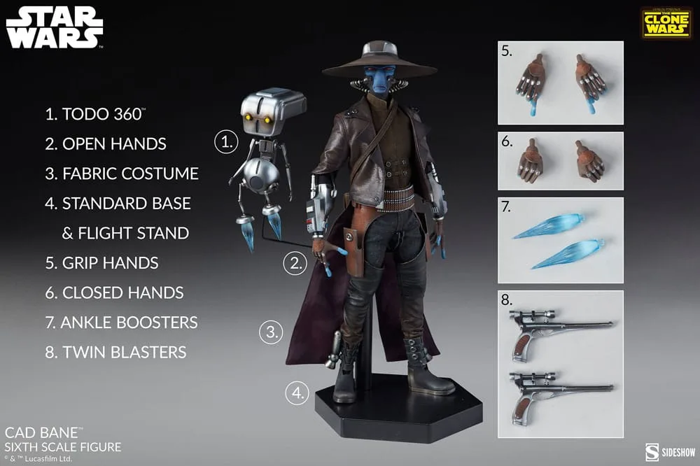Star Wars The Clone Wars Action Figure – Cad Bane 1/6 32 cm 19