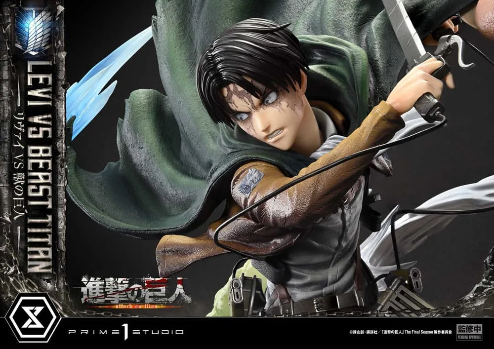 Attack on Titan Statue – Levi Versus Beast Titan 73 cm 21