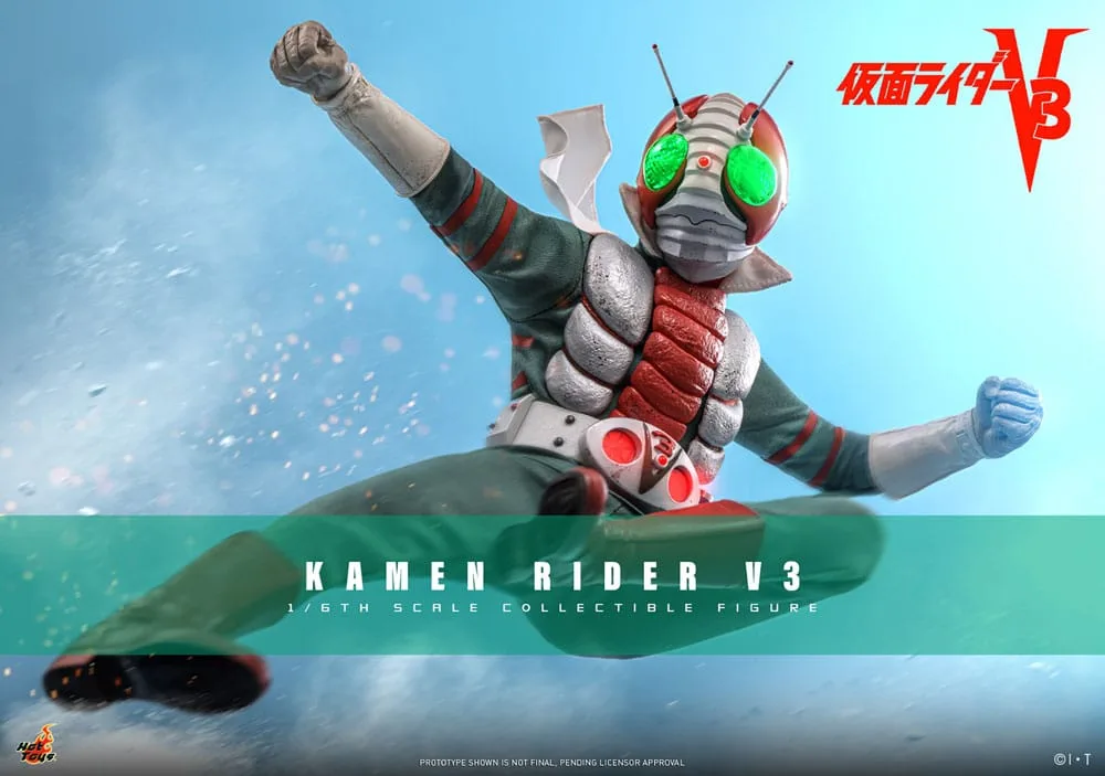 Kamen Rider Actionfigur – V3 mit LED-Augen 1:6 30 cm 2
