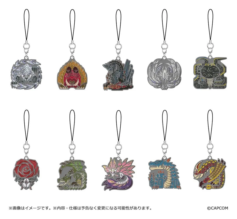 Monster Hunter Wilds Keychain Display – Monster Icon Vol 2