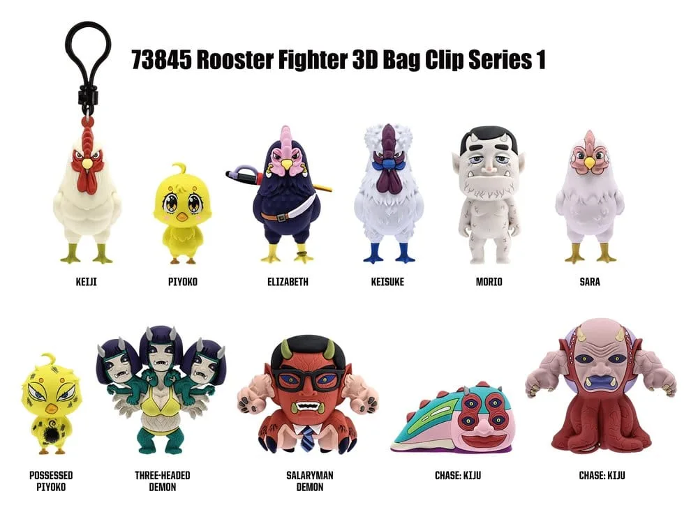 Rooster Fighter Bag Clips – Series 1 Display of 24 Blind Bags 3