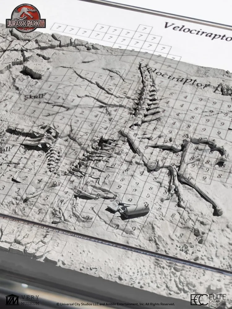 Jurassic Park III Excavation Map – Velociraptor 27 cm 2