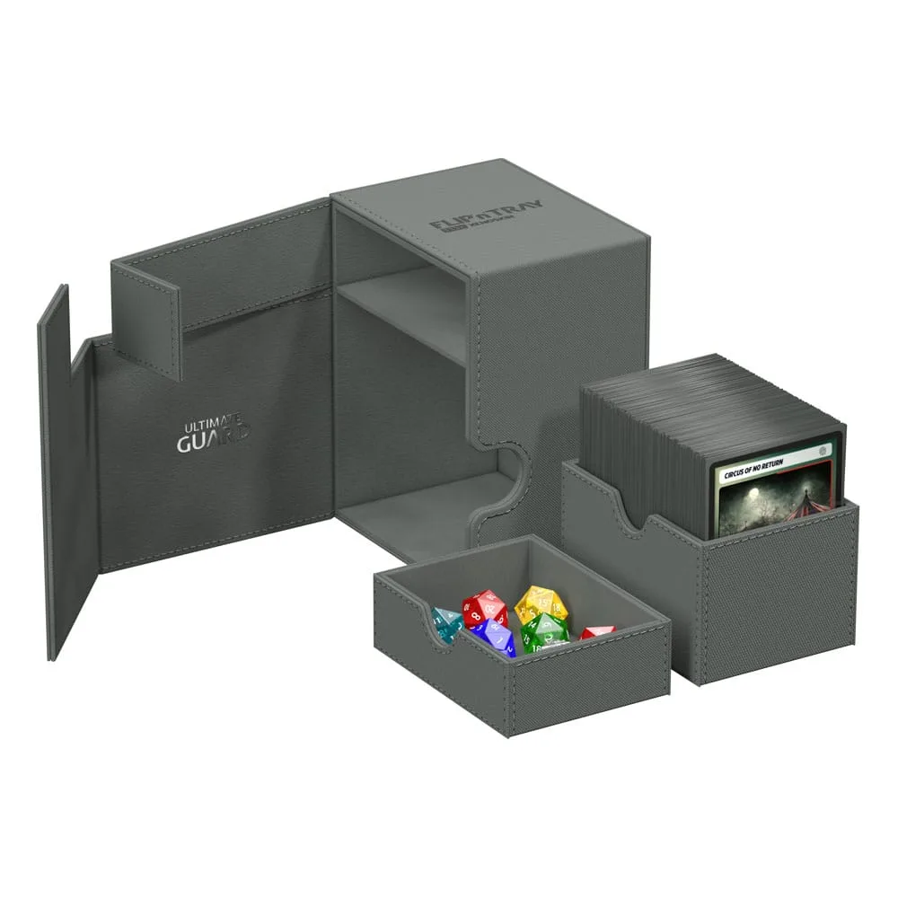 Ultimate Guard Deck Box – Grey Flip’n’Tray 133+ Xenoskin 4