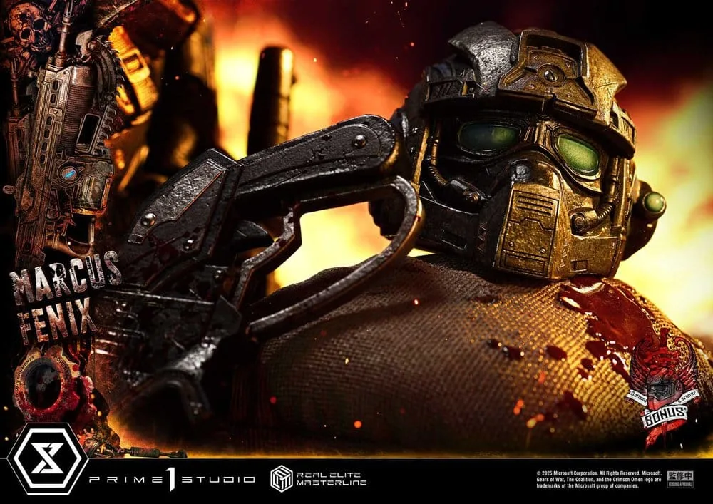 Gears of War Statue – Marcus Fenix Ultimate Bonus 97 cm 6