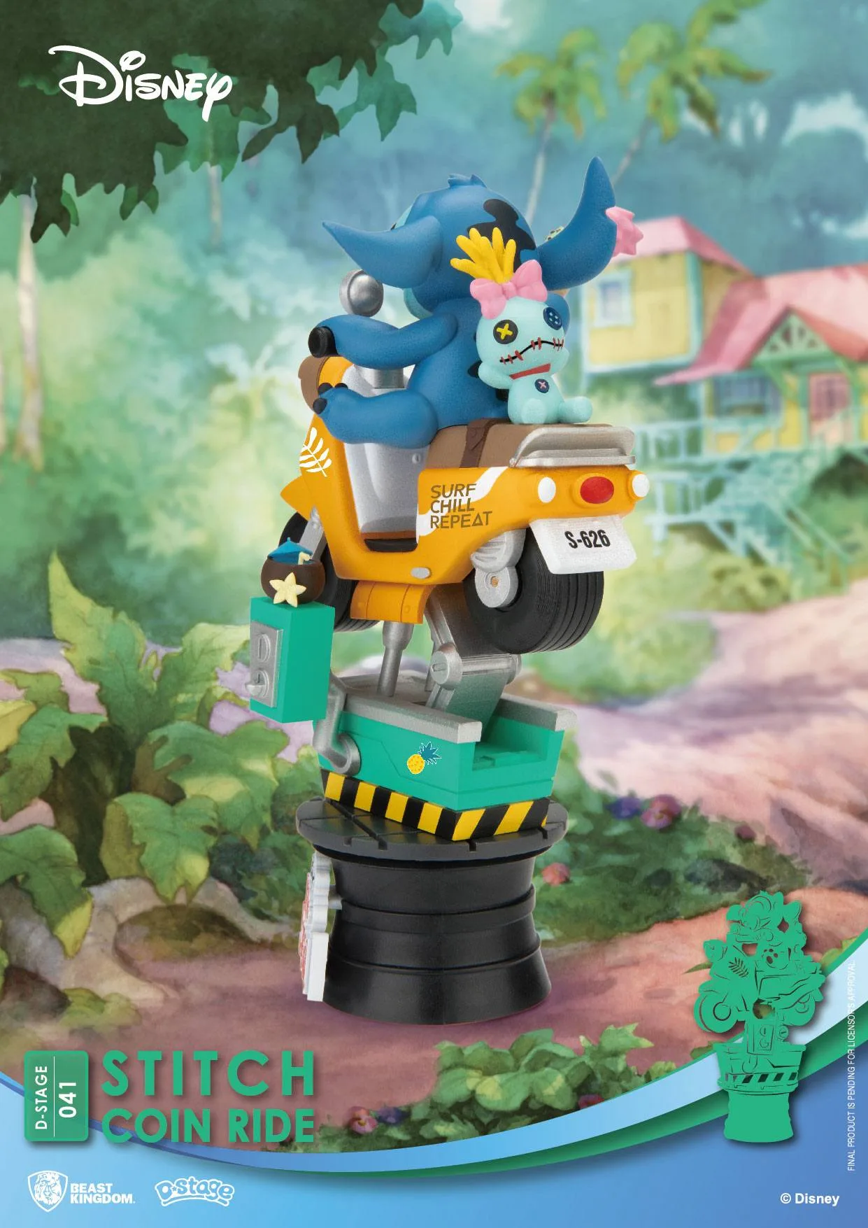 Disney diorama – Stitch Coin Ride D-Stage 16 cm 4