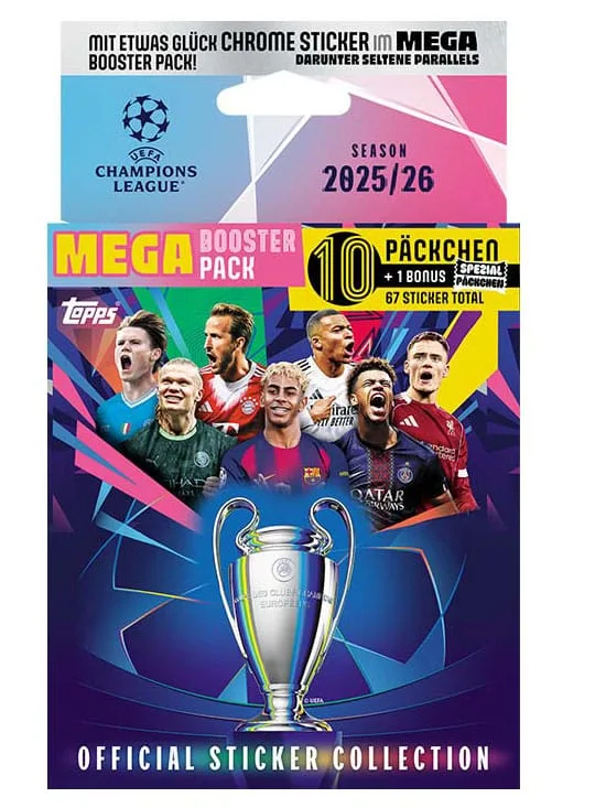 UEFA Champions League 2025/26 Stickers – Mega Eco Pack