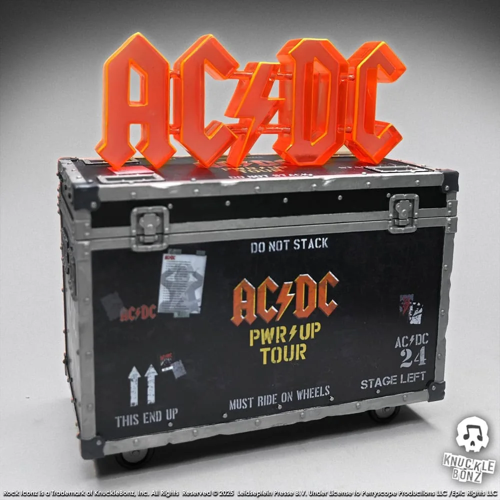 AC/DC Statue – Rock Iconz On Tour PWR UP Road Case