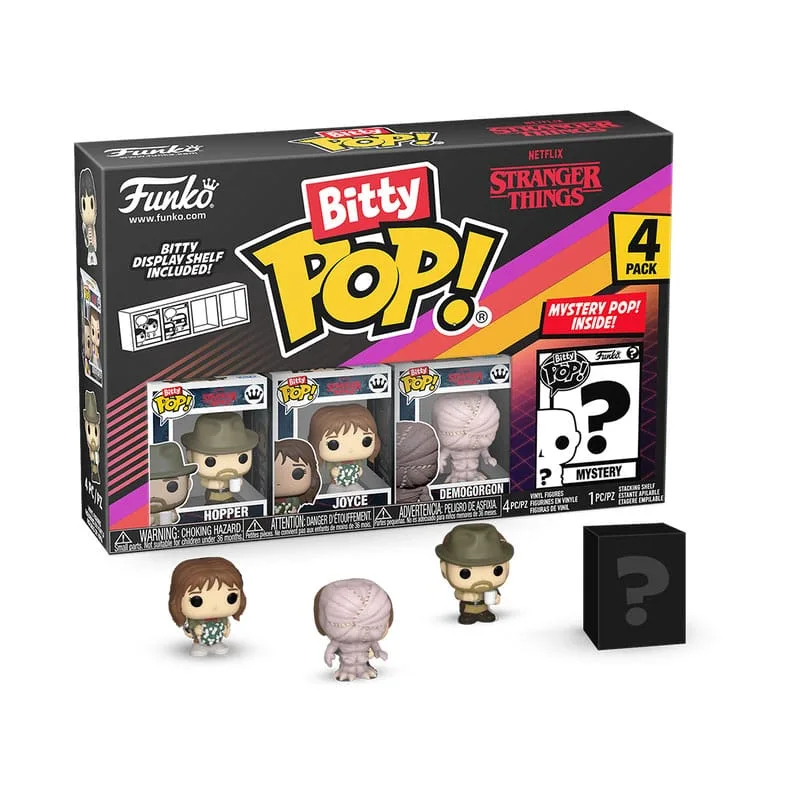 Stranger Things Vinyl Figures – Hopper Bitty POP! 4-Pack 2.5 cm