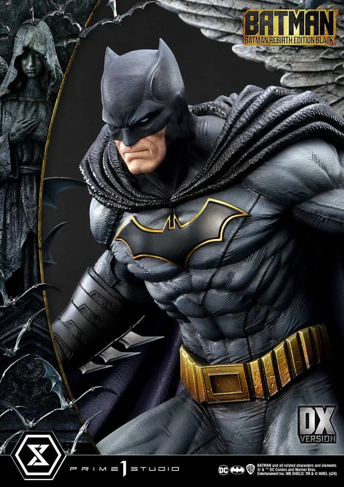 Batman Statue – Rebirth Black Deluxe 1:4 Scale 71 cm 24