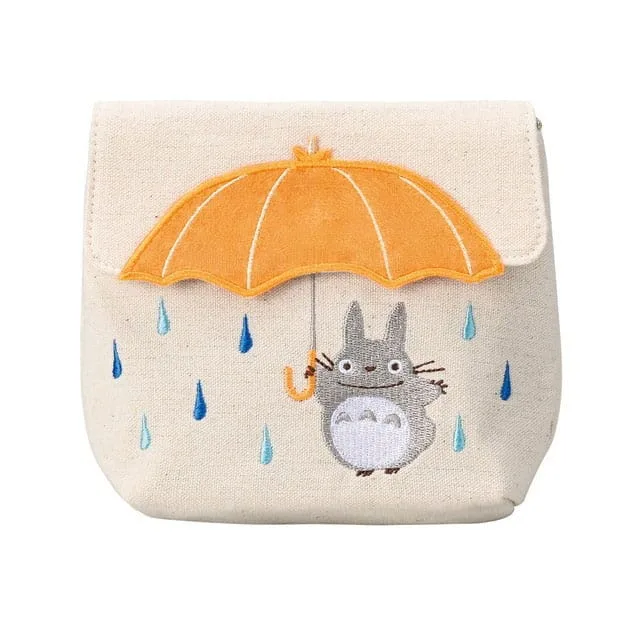 My Neighbor Totoro Coin Purse – Orange Umbrella 12 x 15 x 6 cm