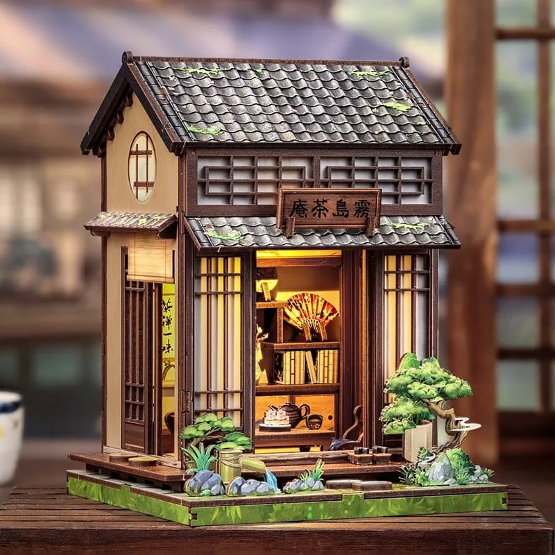 CuteBee Miniature House Model Kit – Kirishima Cha-an 19 x 14 cm 12