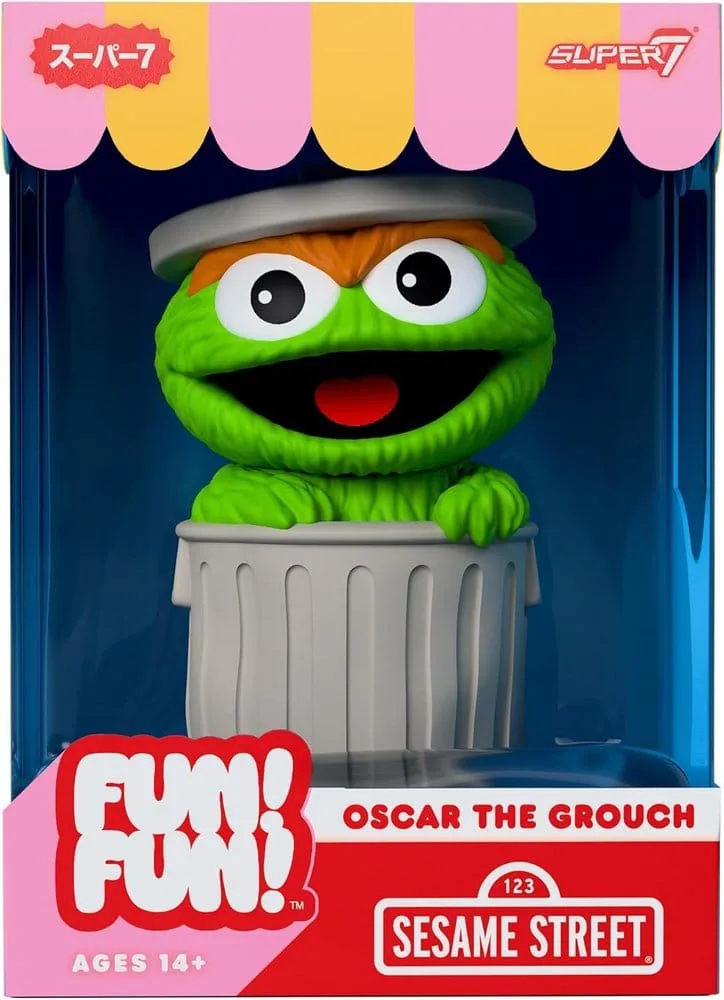 Sesame Street Vinyl Figure – Oscar the Grouch 18 cm