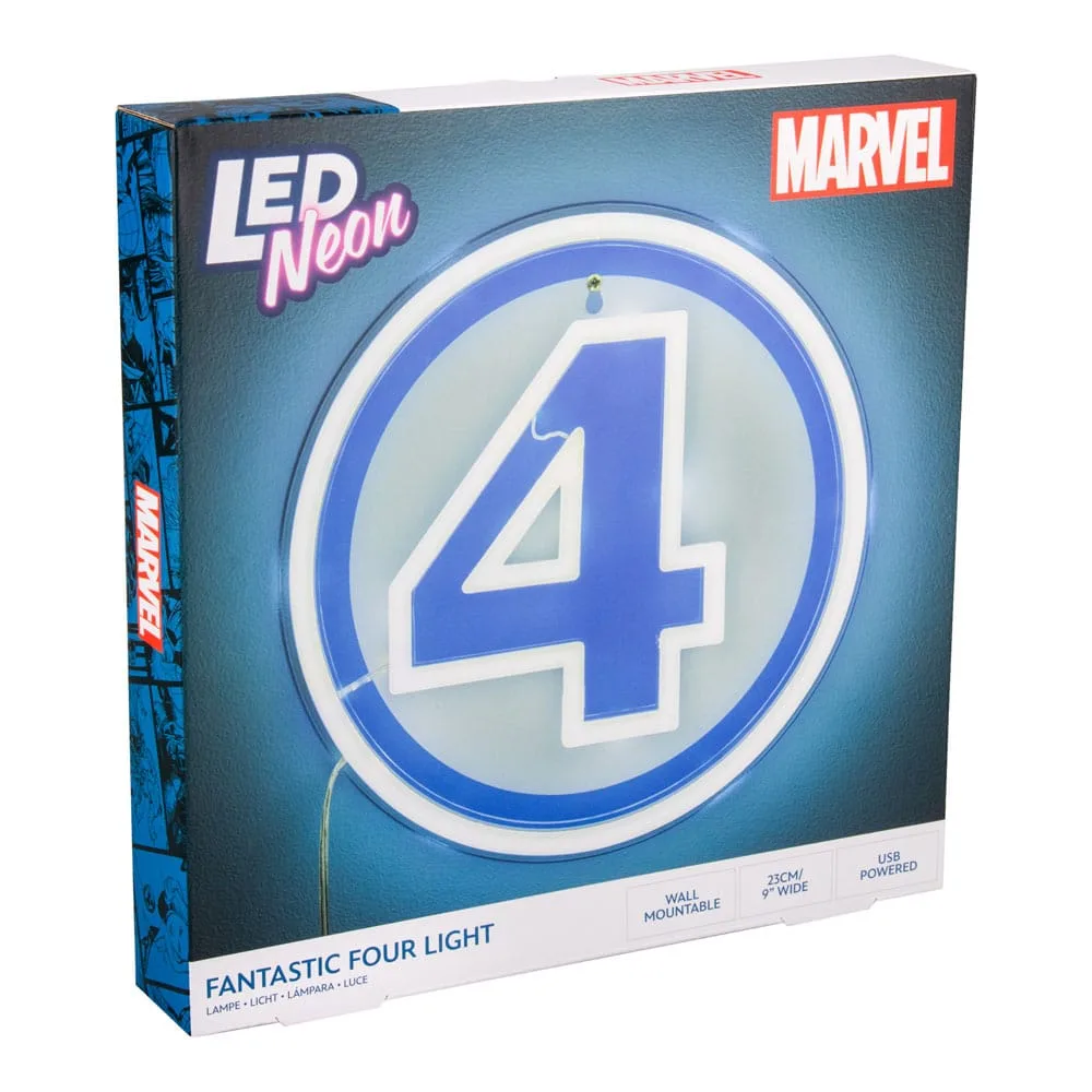 Fantastic Four LED-wandlamp – Logo in neonstijl 24 cm 4