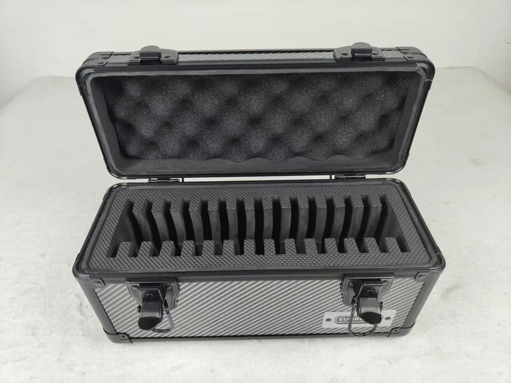 Trading Card Storage Case – Evoretro 15 Slabs Grey 33.9 cm 12
