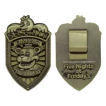 Five Nights at Freddy’s Replica Badge – Antique Brass 90 x 55 mm 5