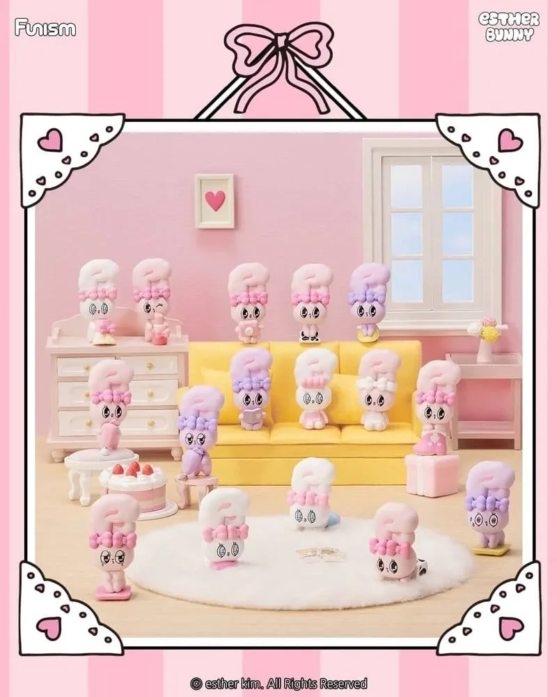 Esther Bunny Mini Figures – Little Vlog Bunny Face Set of 6 6 cm 3