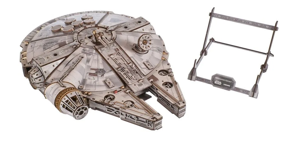 Star Wars Wooden Model Kit – Millennium Falcon 1/75 Scale 9