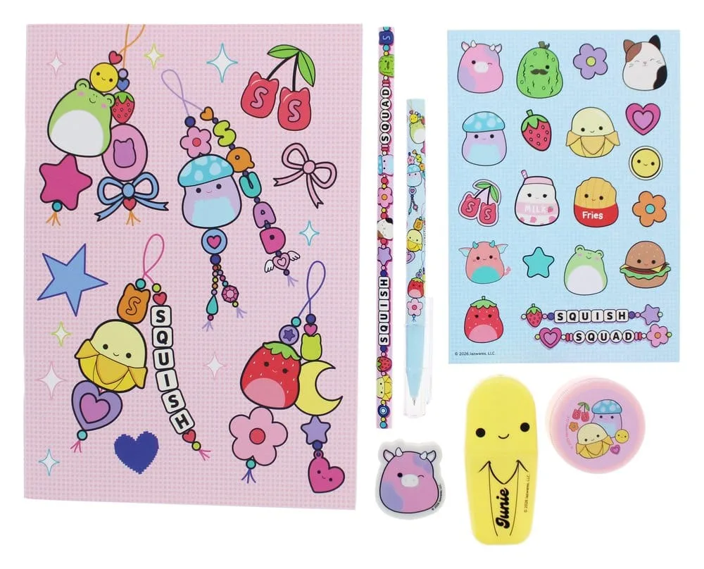 Squishmallows Stationery Set – Squish Squad 7 Pieces