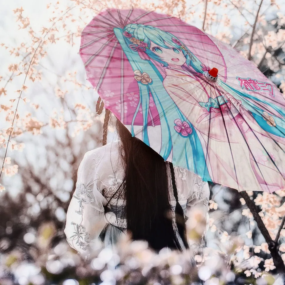 Hatsune Miku Paper Parasol – Bamboo Construction 2