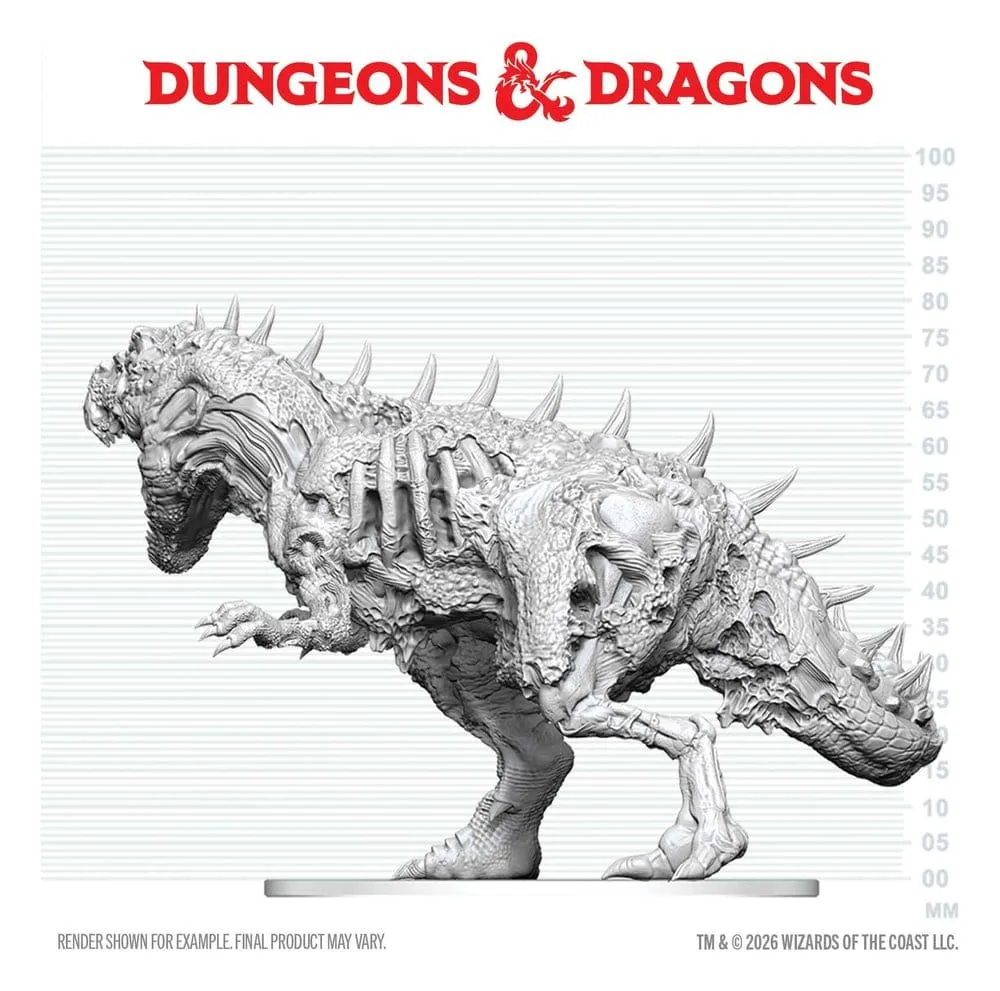 Dungeons & Dragons Miniature – Tyrannosaurus Zombie 20 cm 4