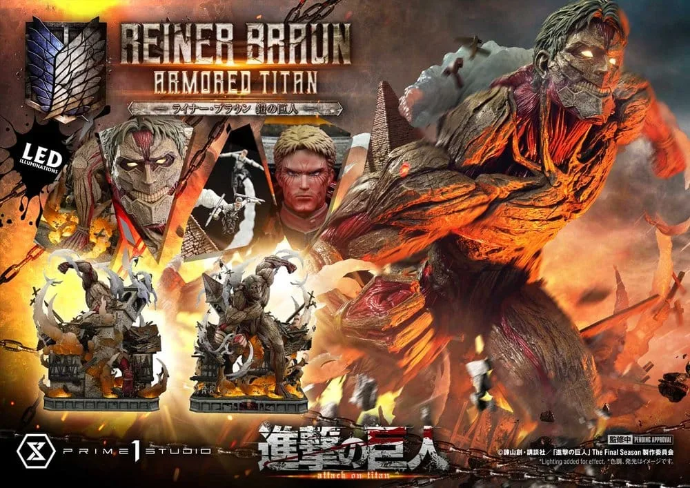Attack on Titan Diorama Statue – Reiner Braun Armored Titan 75 cm 5