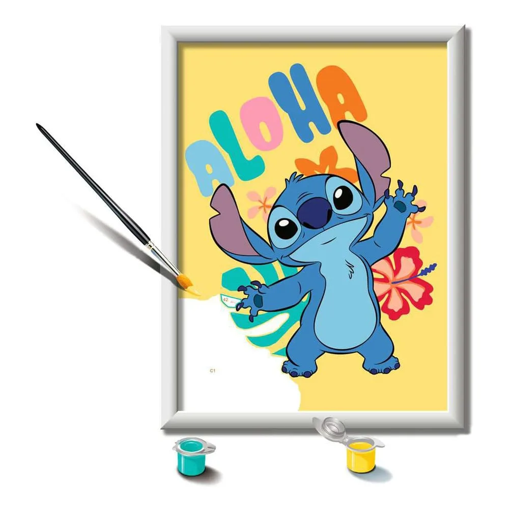 Disney Paint by Numbers Set – Aloha Stitch 18 x 24 cm 3