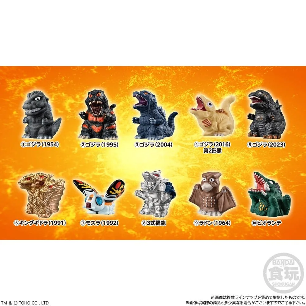 Godzilla Soft Vinyl Figure Display – Reissue 10 Blind Boxes 8 cm 12
