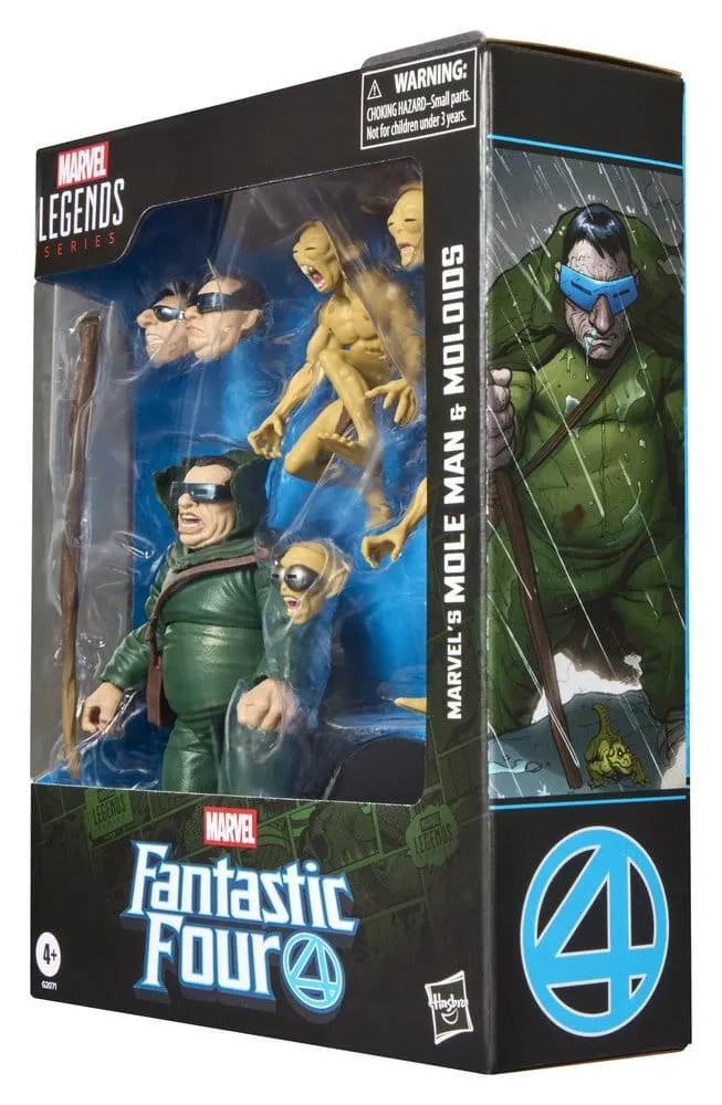 Fantastic Four Action Figures – Mole Man and Moloids 3-Pack 15 cm 6