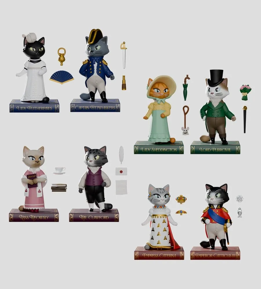 Regency Cats Minifiguren – Series 1 Blind-Box-Display 6er-Set 9 cm 12