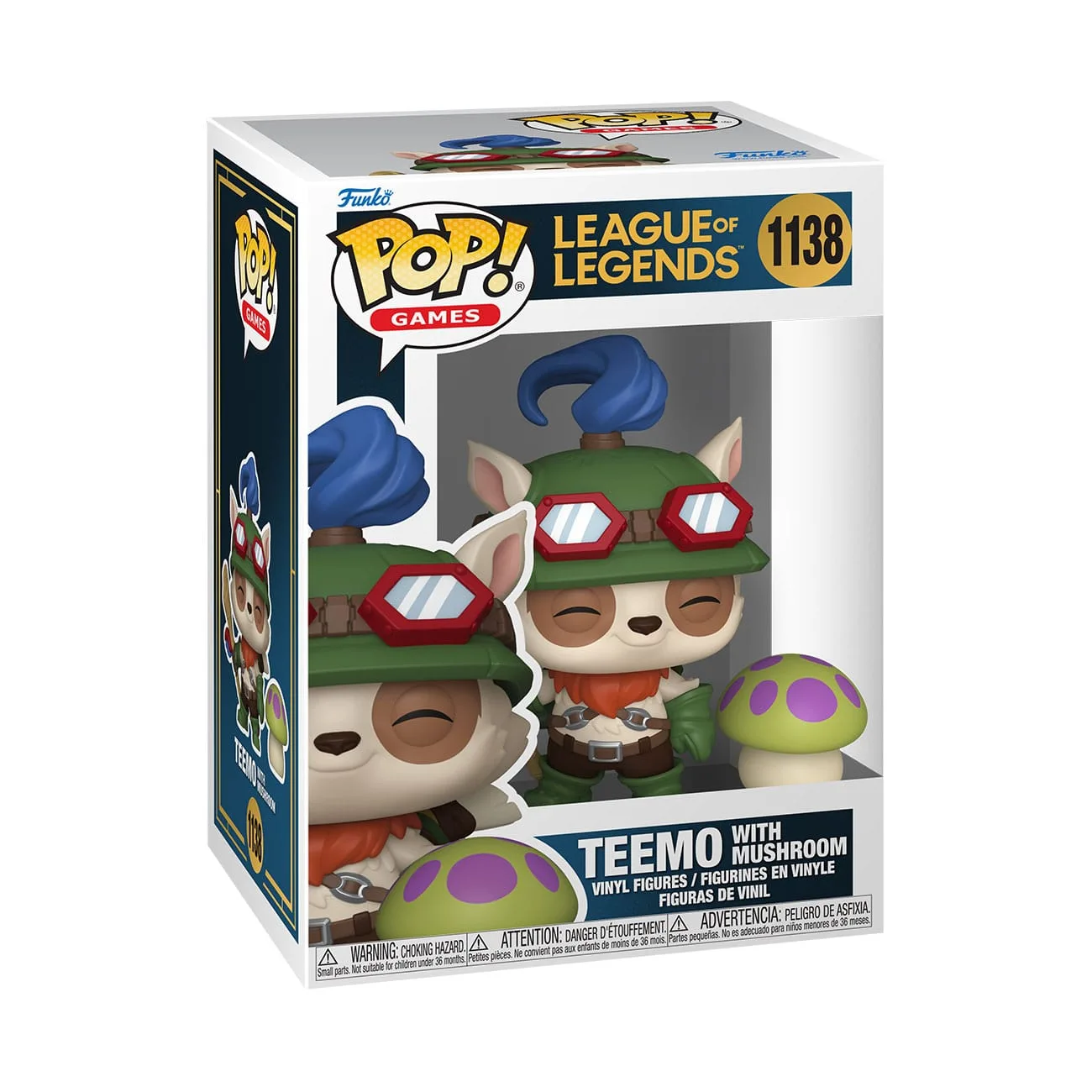 League of Legends Vinyl Figure – Funko Pop Teemo with Shroom 9 cm 2