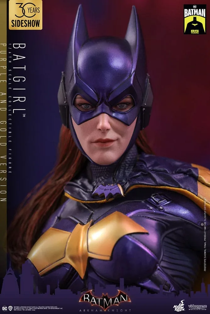 Batman Arkham Knight Action Figure – Batgirl Purple and Gold 30 cm 9