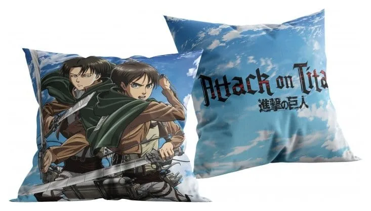 Attack on Titan Cushion – Blue 40 x 40 cm