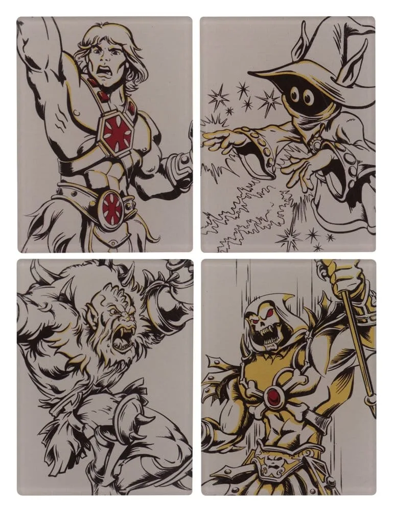 Masters of the Universe Magnets – Character Line Art 4-Pack