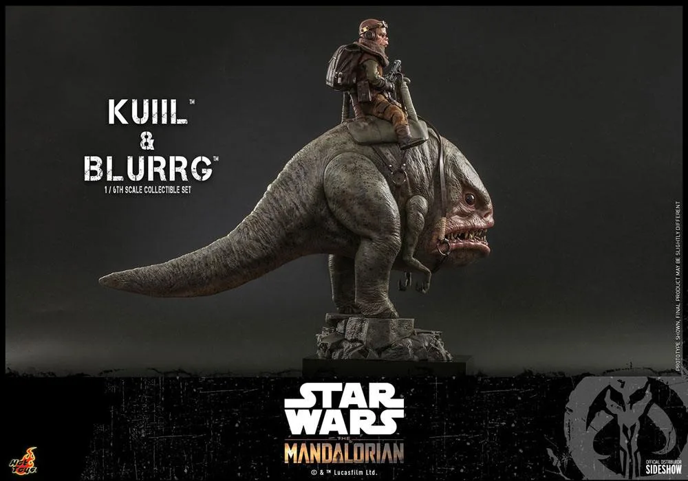 Star Wars Action Figure Set – Mandalorian Kuiil & Blurrg 1/6 37 cm 13