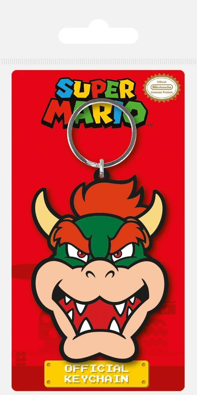 Super Mario Keychain – Rubber Bowser 6 cm
