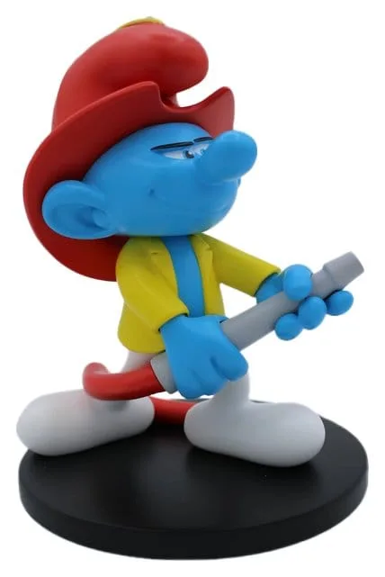 The Smurfs Statue – Fireman Smurf 12 cm