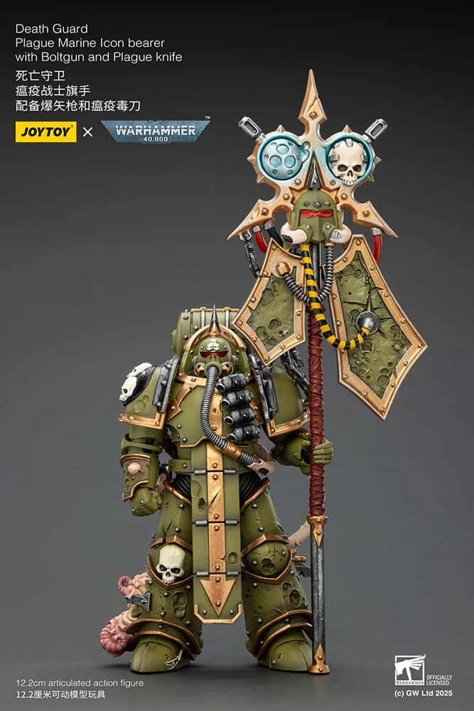 Warhammer 40,000 Action Figure – Plague Marine Icon Bearer 12 cm