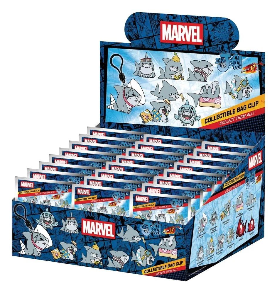Marvel Rivals Bag Clips – Jeff the Land Shark Series 17 Display
